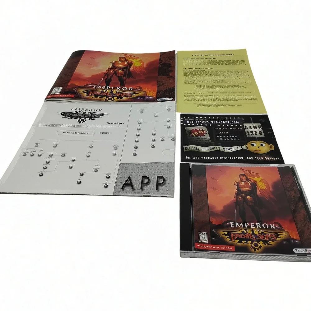 SegaSoft Emperor of the Fading Suns 1996 PC Big Box 4X Strategy Space Simulation